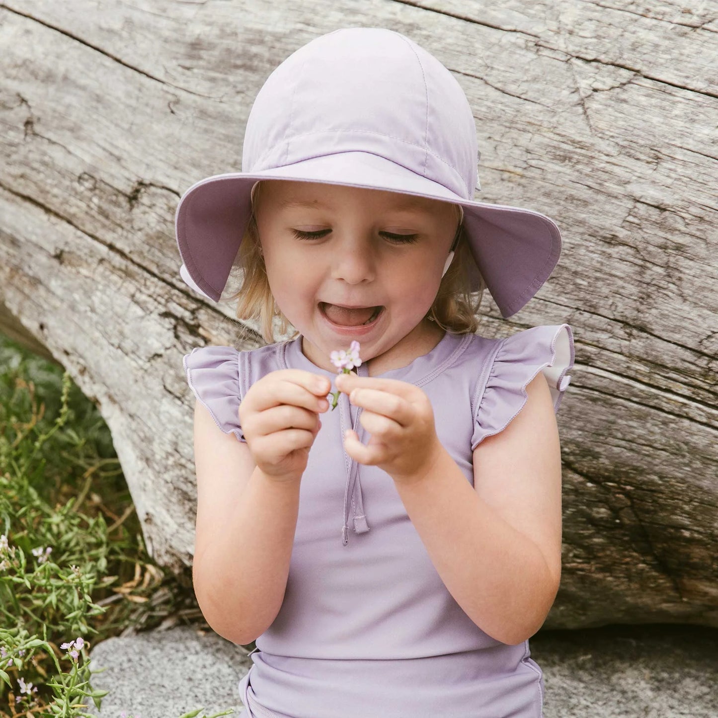Cotton Floppy Hat - Dusty Purple