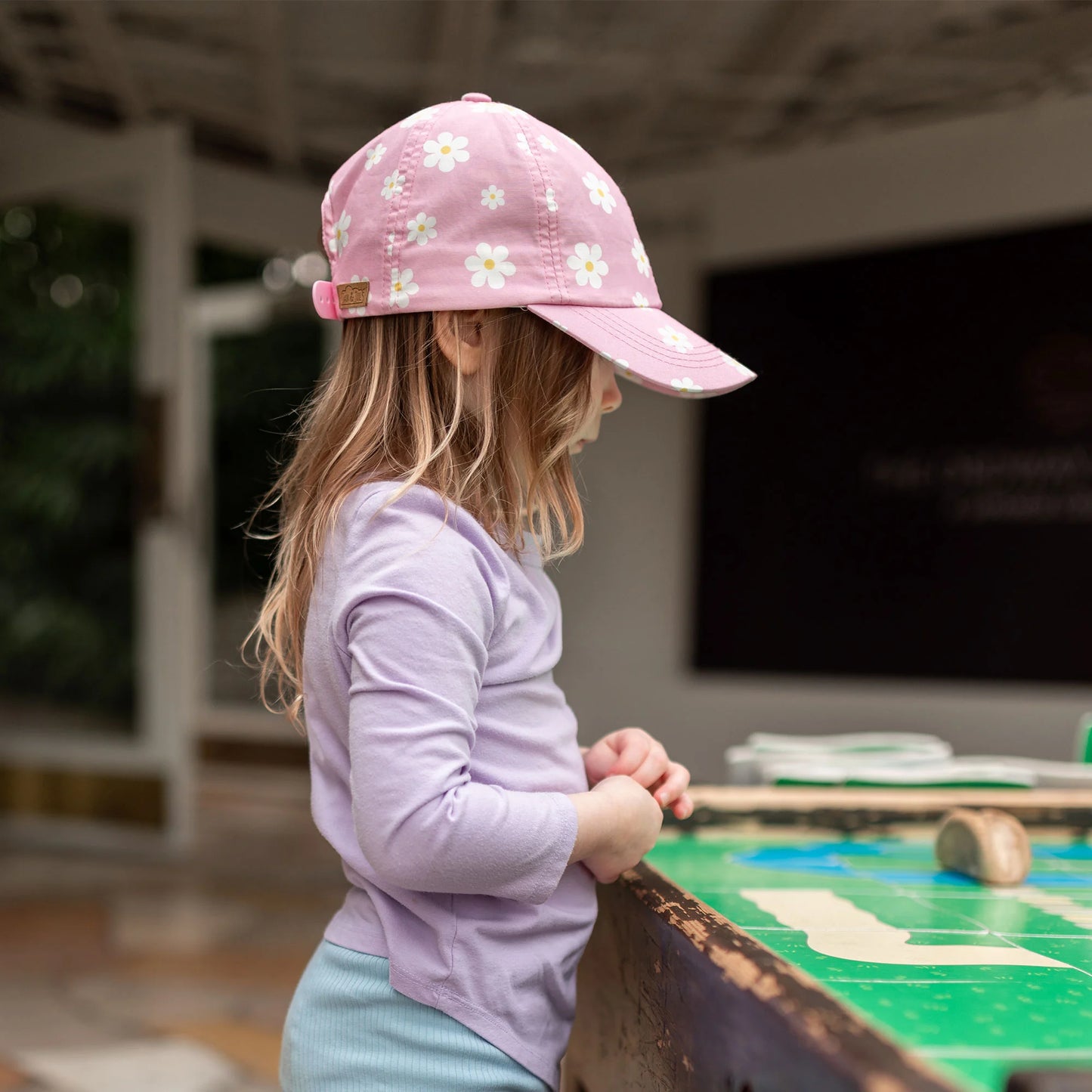 Pink Daisy - Kids Lite Baseball Caps