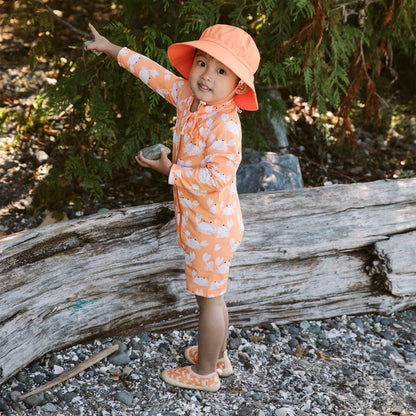 Bright Orange Aqua-Dry Bucket Hat