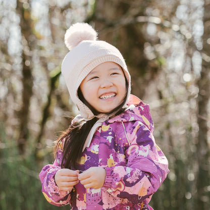 Light Pink |  Pom-Pom Knit Hats