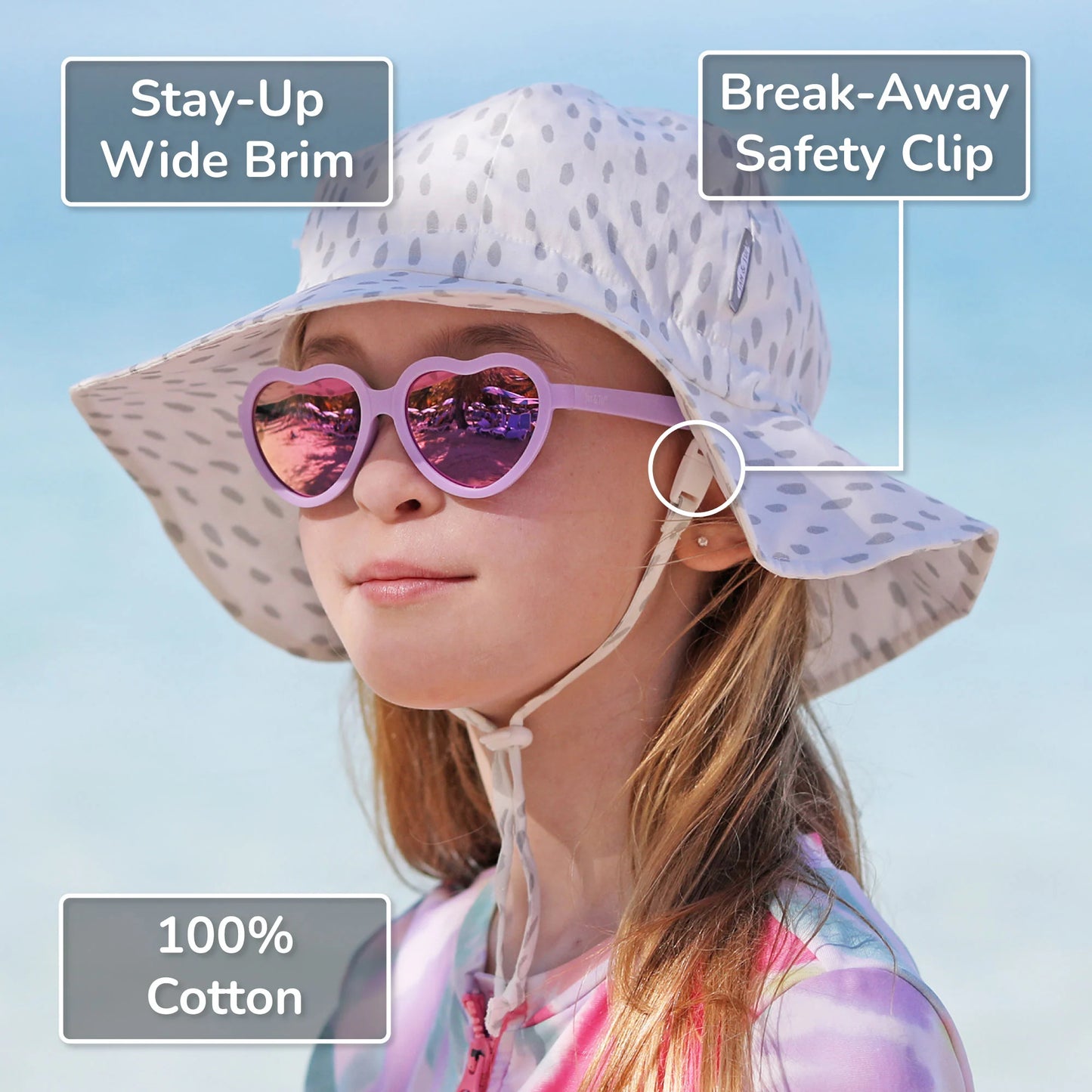 Cotton Floppy Hat - Dusty Purple