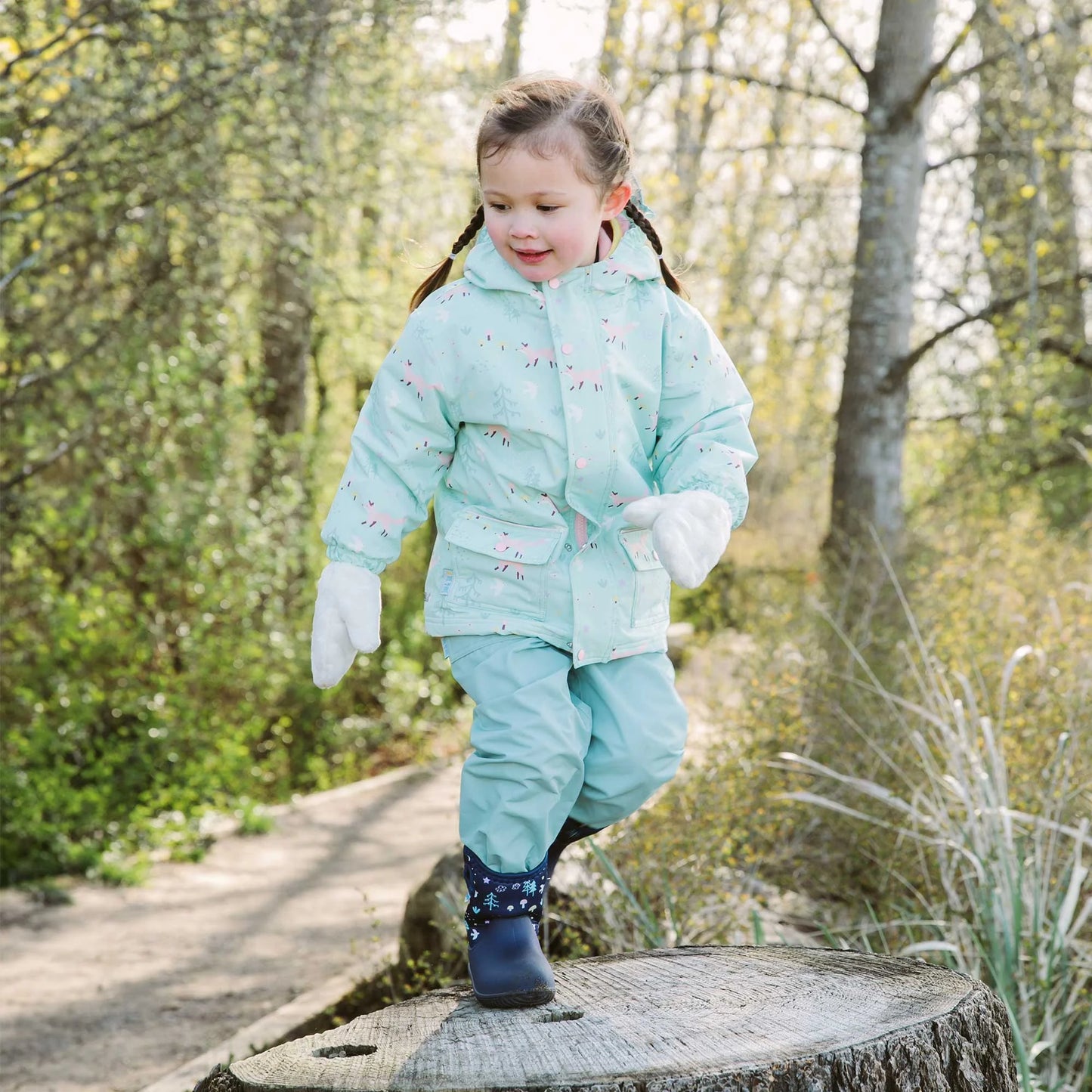 Kids Fleece Mittens | Cream