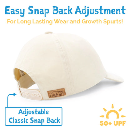 Beige - Kids Lite Baseball Caps