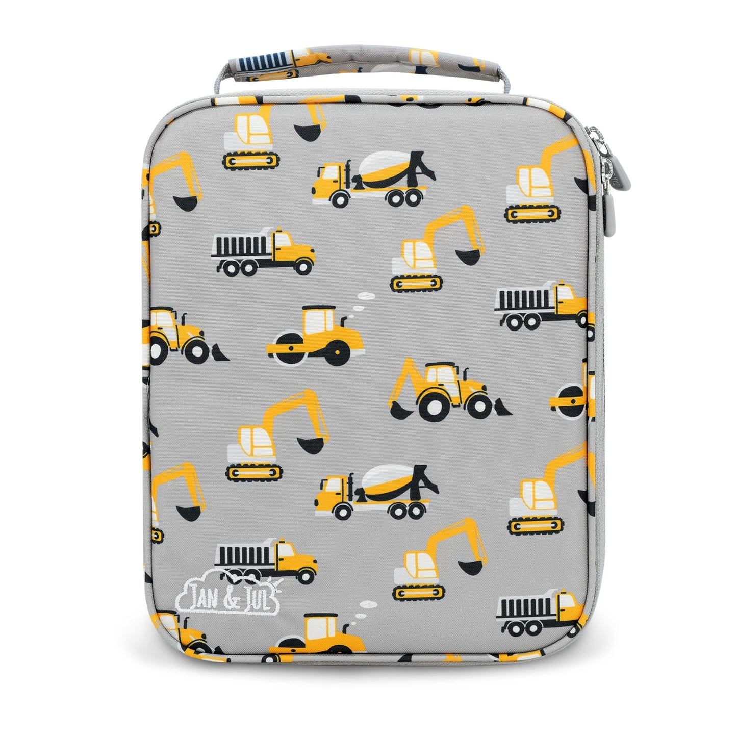 Grey Construction Kids Lunch Bag
