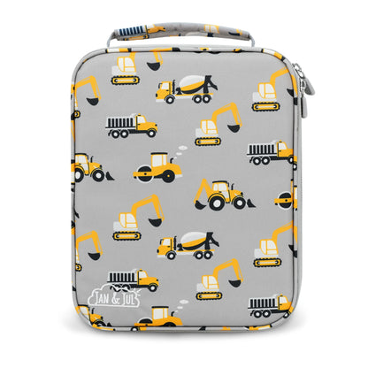 Grey Construction Kids Lunch Bag