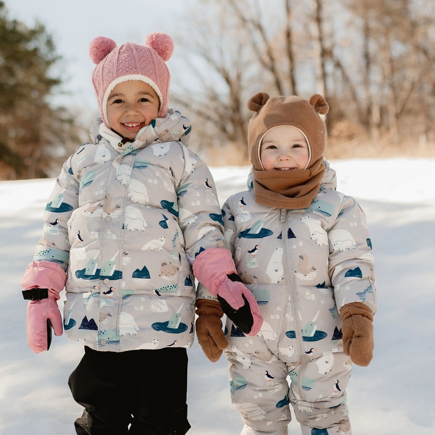 Kids Fleece Neck Warmer | Brown Bear