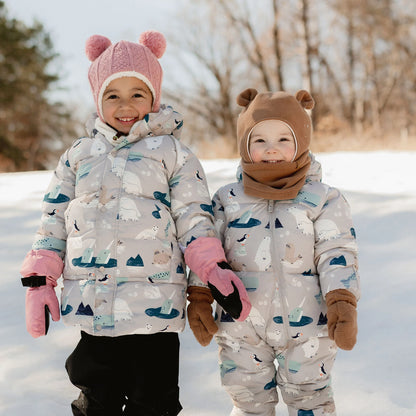 Kids Fleece Neck Warmer | Brown Bear