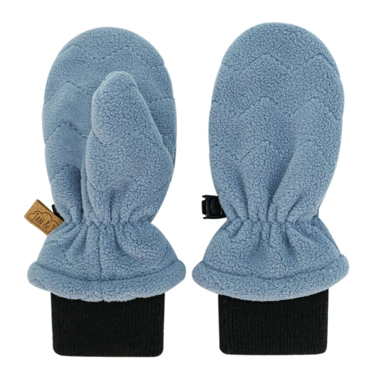 Kids Fleece Mittens | Stormy Blue