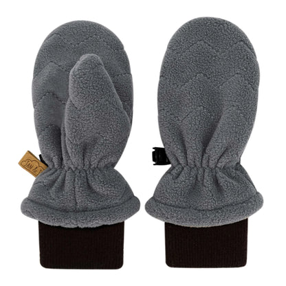 Kids Fleece Mittens | Dark Grey