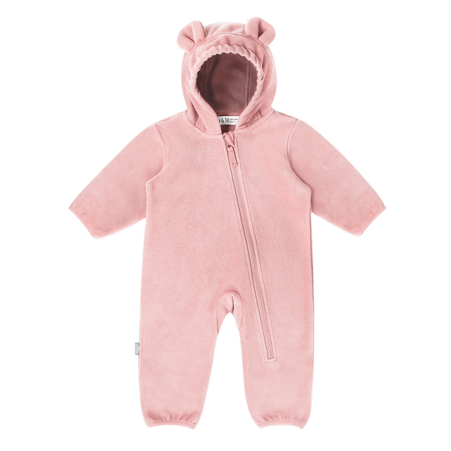 Dusty Pink - Baby Fleece Bunting Suit