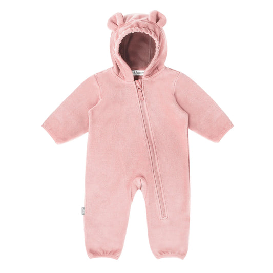 Dusty Pink - Baby Fleece Bunting Suit