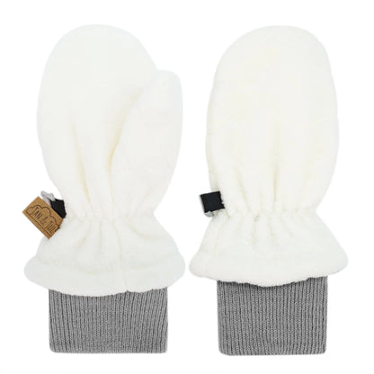 Kids Fleece Mittens | Cream