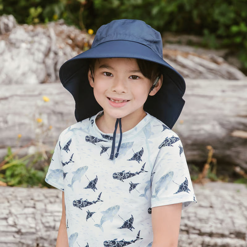 Dark Navy Aqua Dry Adventure Hat