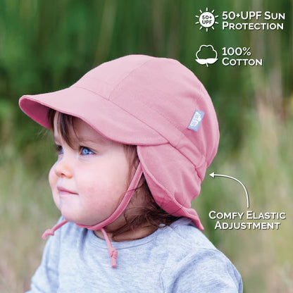 Dust Rose Sun Soft Baby Caps