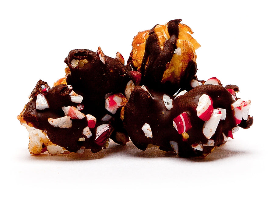 Peppermint Bark Dark Choc Caramel Corn Gift Bag