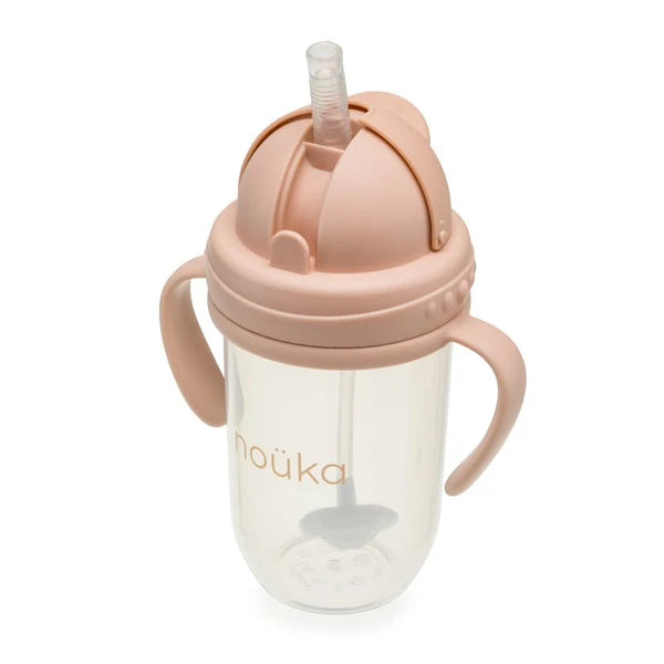Non-Spill Weighted Straw Cup 9 oz - Soft Blush