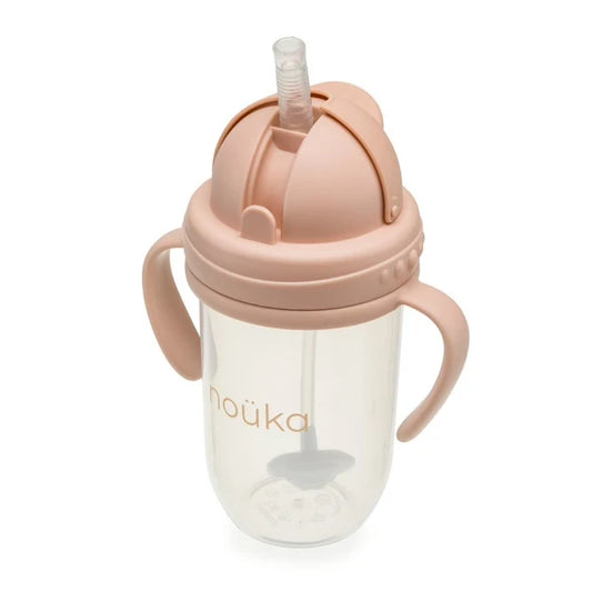 Non-Spill Weighted Straw Cup 9 oz - Soft Blush