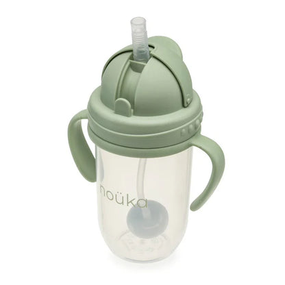 Non-Spill Weighted Straw Cup 9 oz - Moss