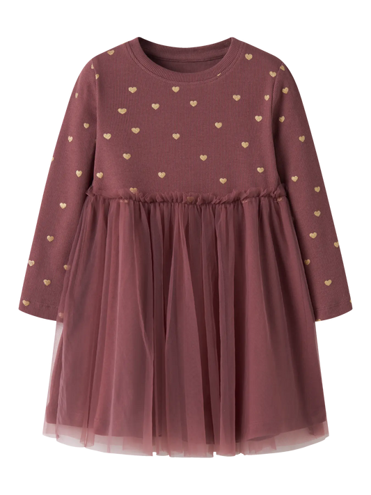Wild Giner Dress with Gold Hearts