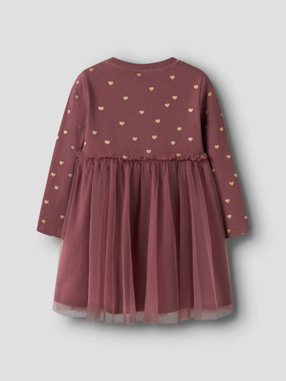 Wild Giner Dress with Gold Hearts