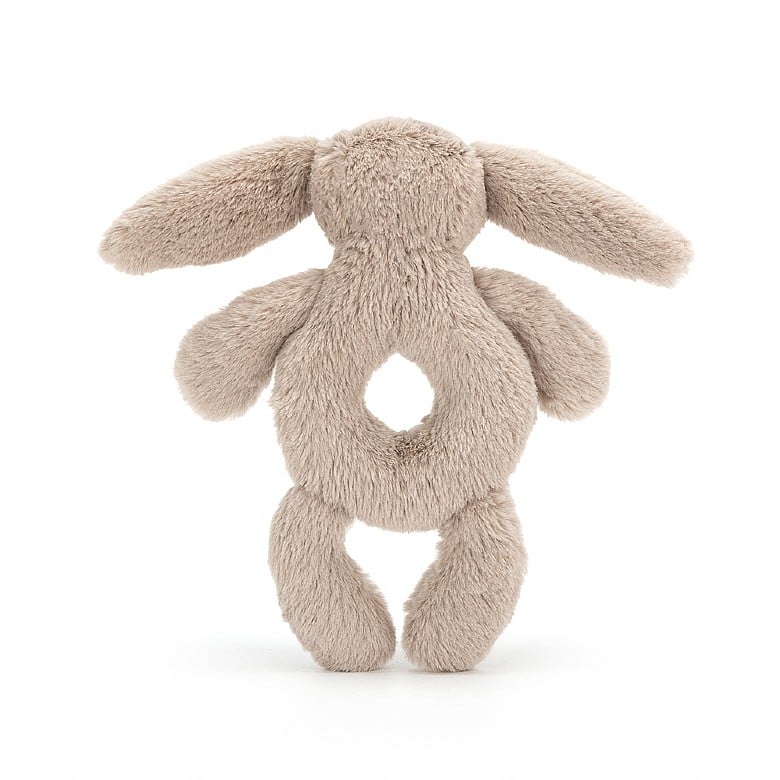 Bashful Beige Bunny Ring Rattle