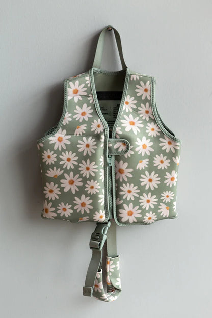 Sage Daisies Float Vests