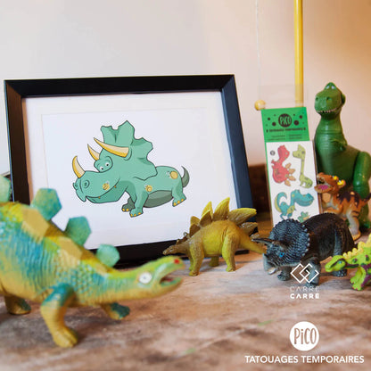 Dino Card with Tattoos