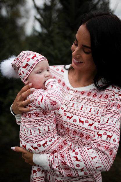 Zipper Sleeper - Red Fair Isle