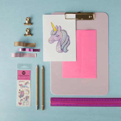 Unicorn Card with Tattoos
