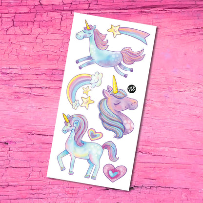 Unicorn Card with Tattoos