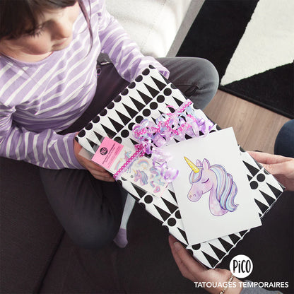 Unicorn Card with Tattoos