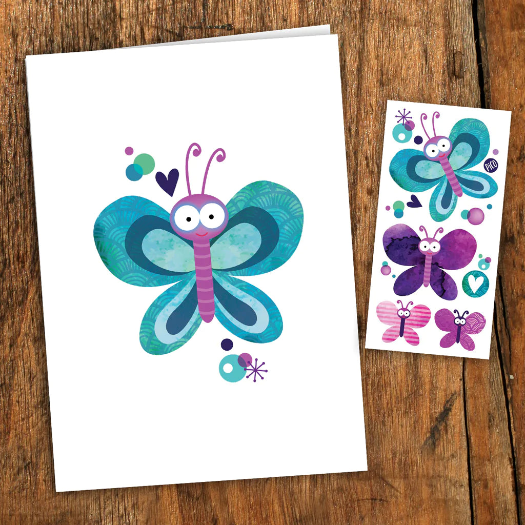 Butterfly Card with Tattoos