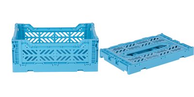 Folding Crate - Turquoise