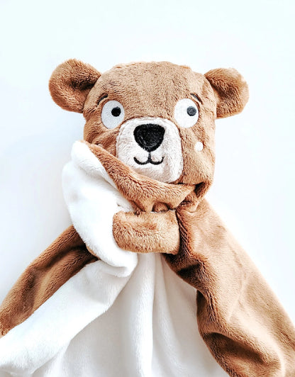 Brown Lear Blanket Lovey