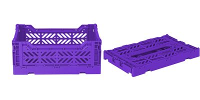 Mini Folding Crate- Violet
